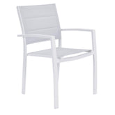 Naterial Orion Beta ll Dining Armchair Padded Textilene 2x1 White